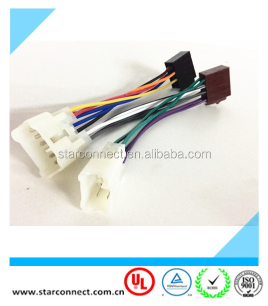 12p Adapter CD Changer Navigation  Y Splitter female male radio wire harnesses suitable for Toyota