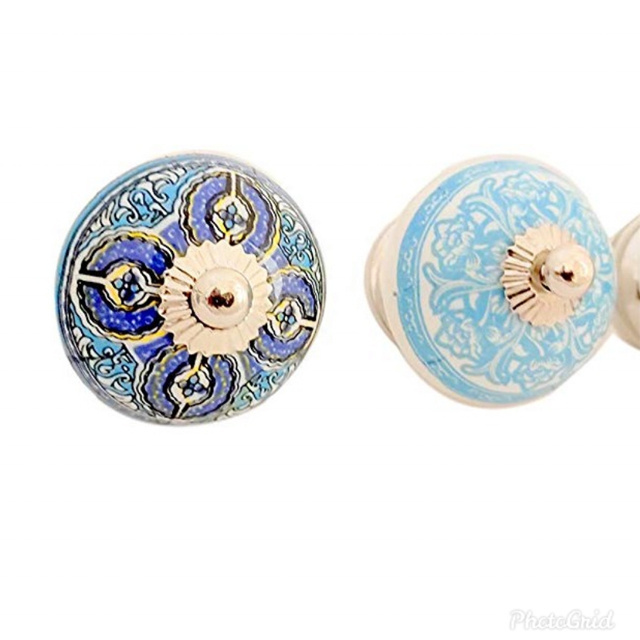 Modern Round Resin & Brass Knob Indoor Knob Dresser Wardrobe Children's Bedroom Mother And Baby Room Customizable Knob Furniture