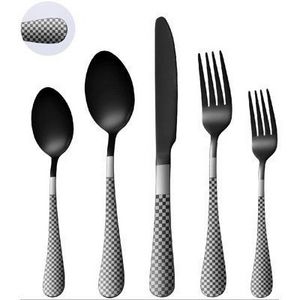 Newly Arrived Fashion & Modern Design 18 10 Stainless Steel Flatware Matte Black Spoon And Fork Hotel Wedding Luxury Cutlery Set