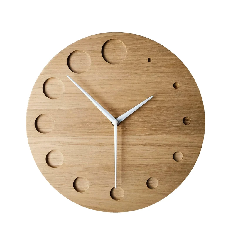 Square watch Regular Best Design handmade Wholesale Brief Digital Wood Wooden Wall Clock wall decoration wall clock