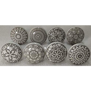 Mixed Decorative Ceramic Door Knob Irregular Furniture Knobs Second Unique Wholesale Cabinet Hardware