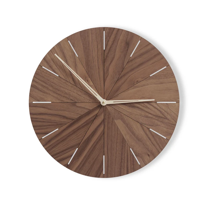 Square watch Regular Best Design handmade Wholesale Brief Digital Wood Wooden Wall Clock wall decoration wall clock