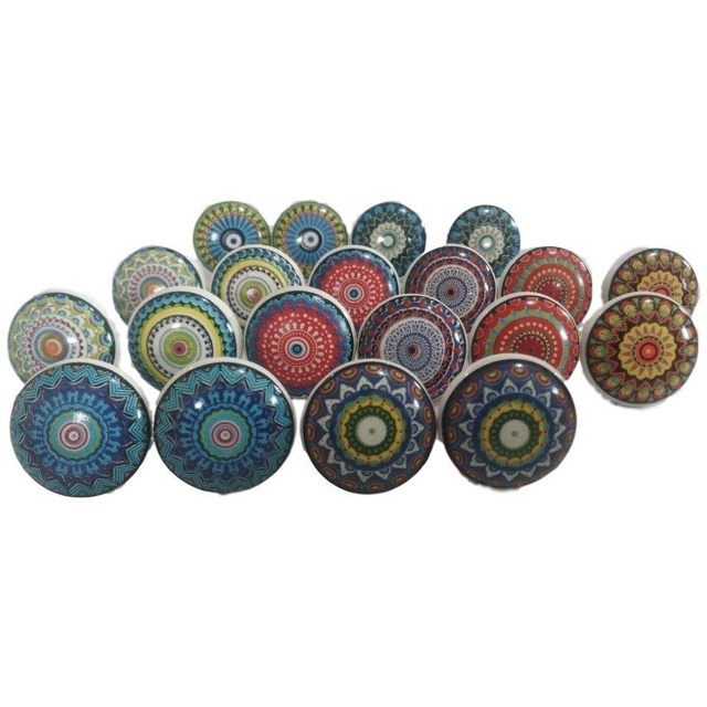 Mixed Decorative Ceramic Door Knob Irregular Furniture Knobs Second Unique Wholesale Cabinet Hardware