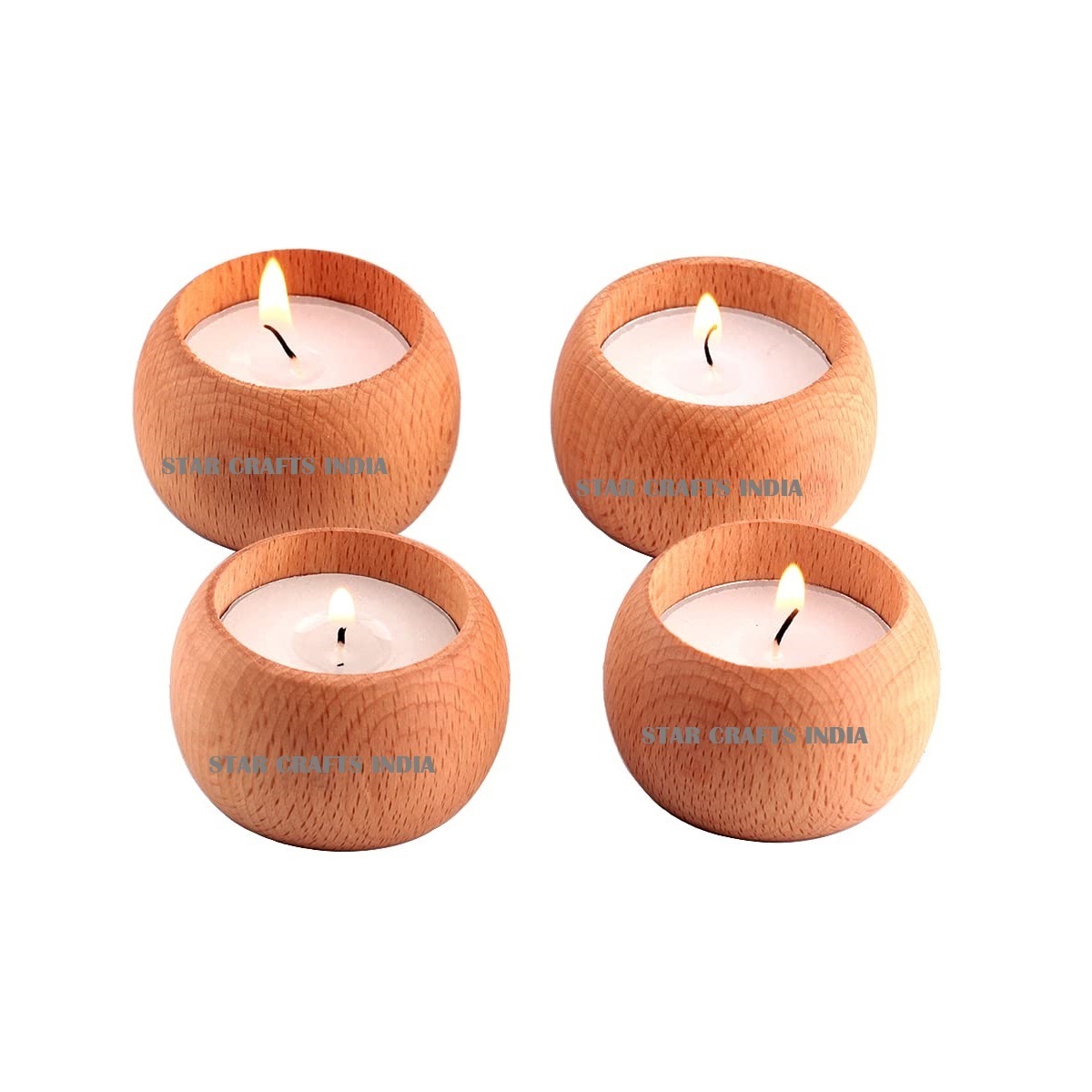 Industry Trending Wooden Taper Candle holder Pillars Home & Wedding Decoration tabletop Handmade T Light Candlestick Pillar