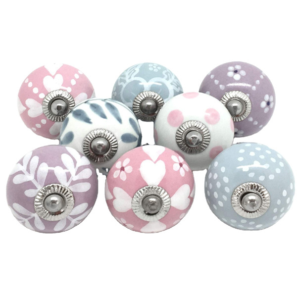 Mixed Decorative Ceramic Door Knob Irregular Furniture Knobs Second Unique Wholesale Cabinet Hardware