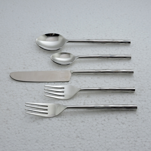 Stainless Steel leaf handle design kitchen cutlery set modern design kitchen flatware set Indian Manufacturer by SCI Handicrafts