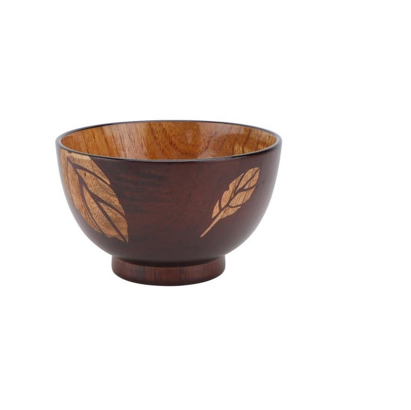 Burning Design Wooden Serving Bowls Highly Finishing And Tableware Salad Bowl Multiple Size Design Soap Bowls