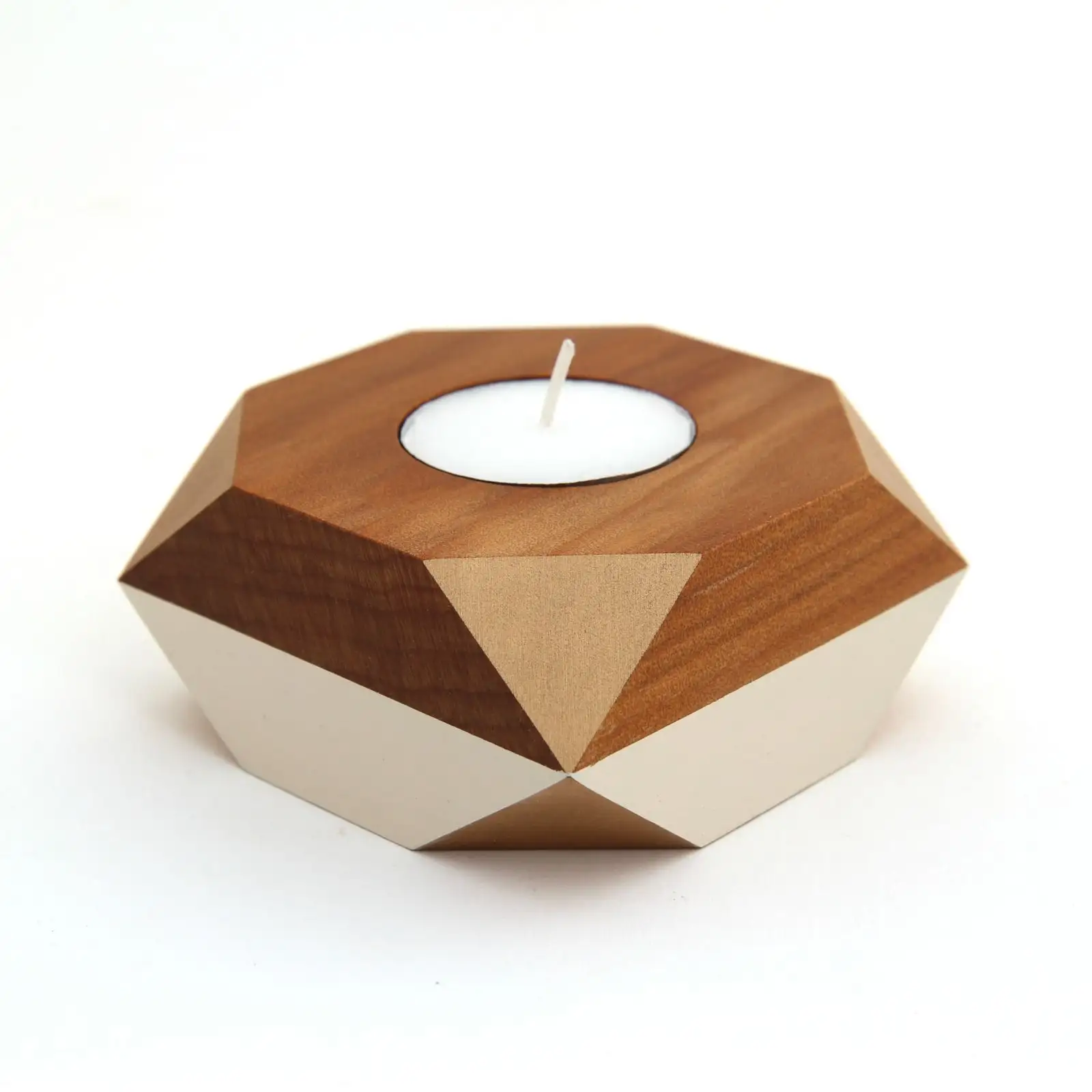 Unique Tealight Stand Various Style Decoration Wooden Christmas candle holder set Tealight wooden square shape candle holder set