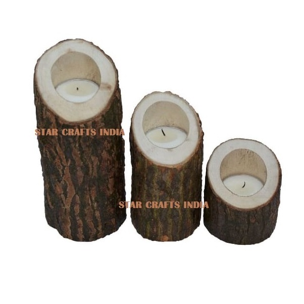 Wholesale European-style Retro Lanterns & Candles Holders Metal Wood Ornaments Wedding Decorative Tea Light Candlestick Holder