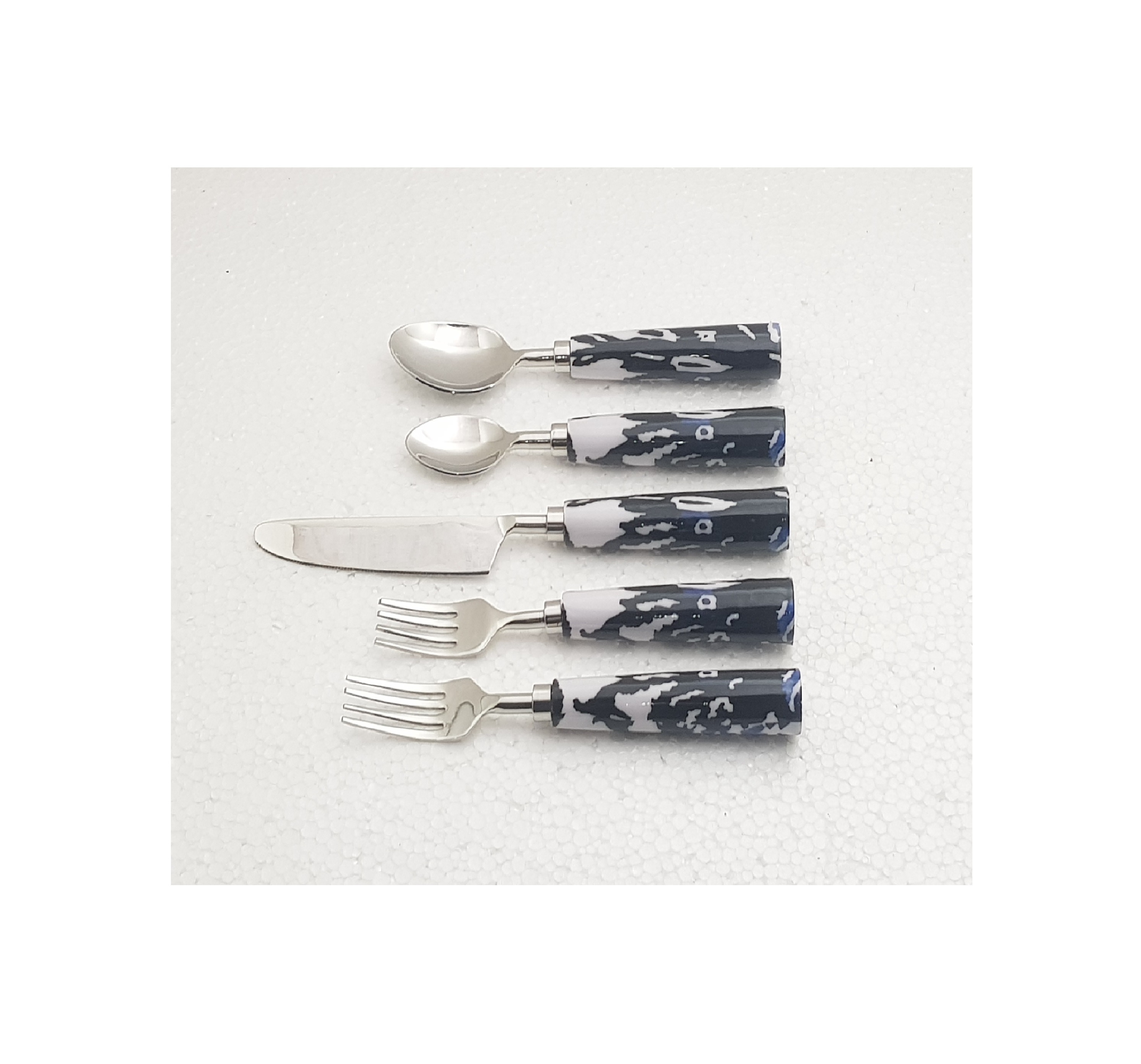 White & Blue Marble/Resin Handle flatware sets cutlery new arrivals home cutlery set stainless steel Hot Selling Set