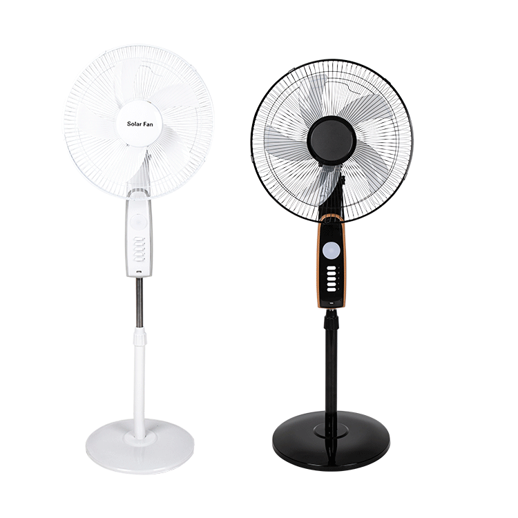 DC Operation Metal Grill 16 Inches 5 Blades Rechargeable Home Solar Fans Rechargeable Electric Fan