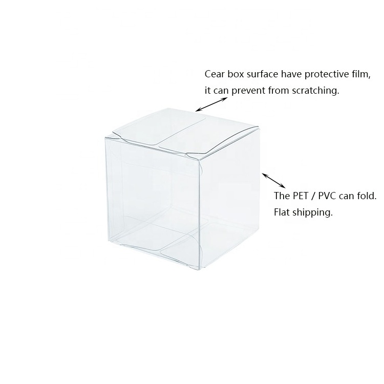 Custom Wedding Cake Plastic Gift PVC PET Transparent Favor Box