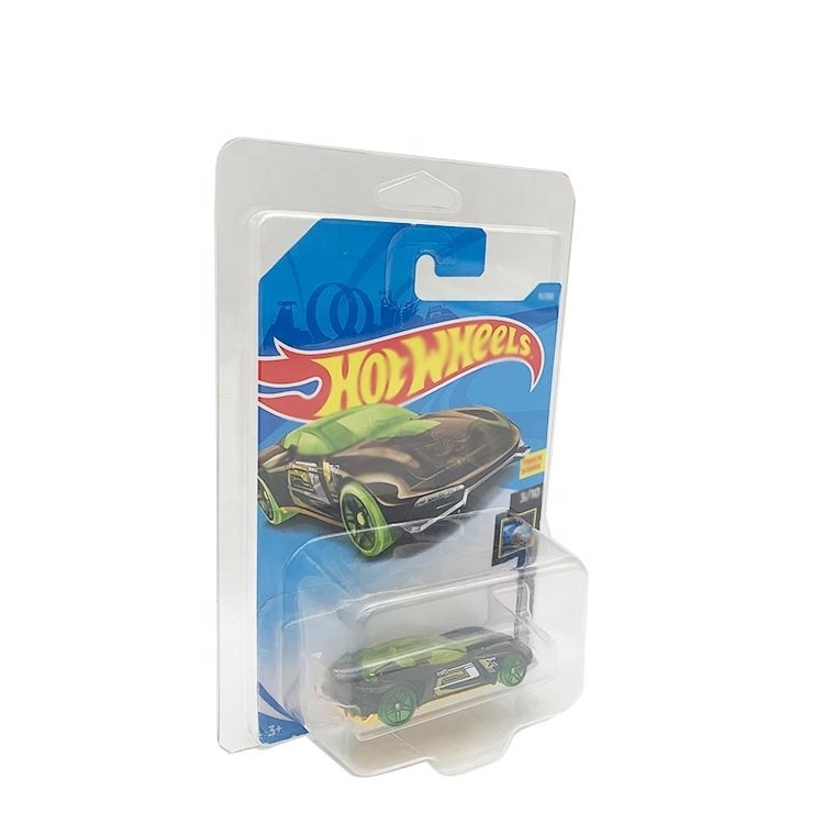 Blister display pack hot wheels plastic protector clamshell case