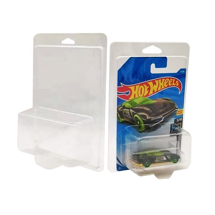 Custom Clamshell Clear Plastic Hot Wheels Blister Pack Protector Case