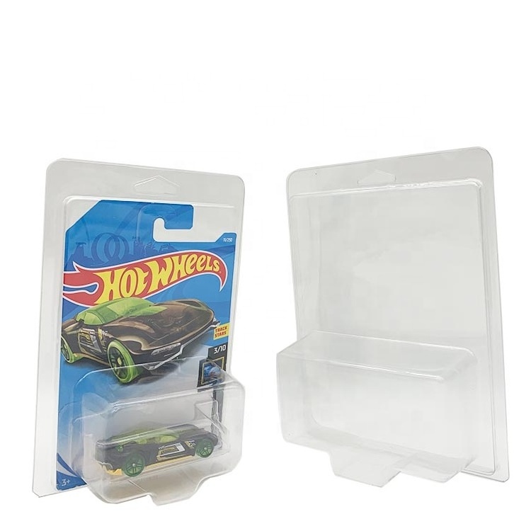 Blister display pack hot wheels plastic protector clamshell case