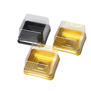 wholesale square mini cake plastic box candy blister packaging container