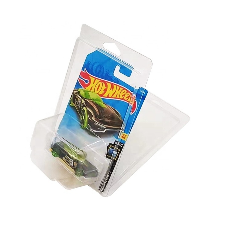 Custom Clamshell Clear Plastic Hot Wheels Blister Pack Protector Case