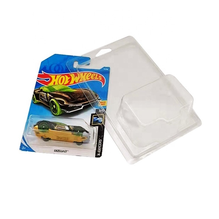 PET Blister Toy Clamshell Premium Hot Wheels Card Protector Case