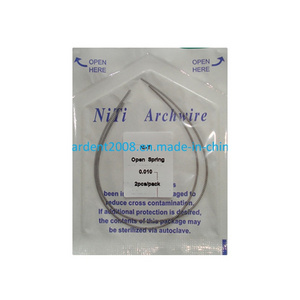 Dental Material Dental Orthodontic Niti Arch Wire Niti Open Spring Wire For Braces