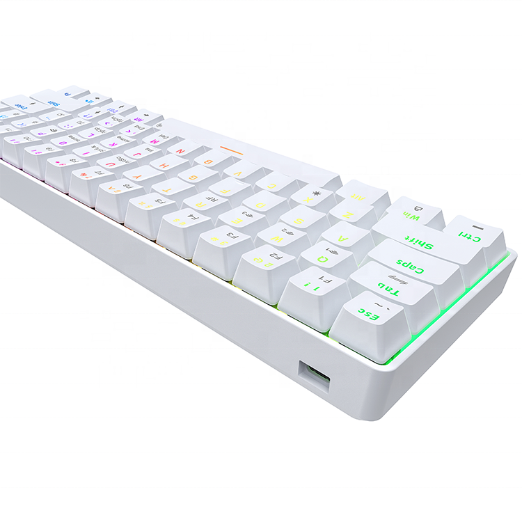 GATERON blue red brown switch X Bows walnut ergonomic Wireless Type-C RGB mini 60% Mechanical keyboard