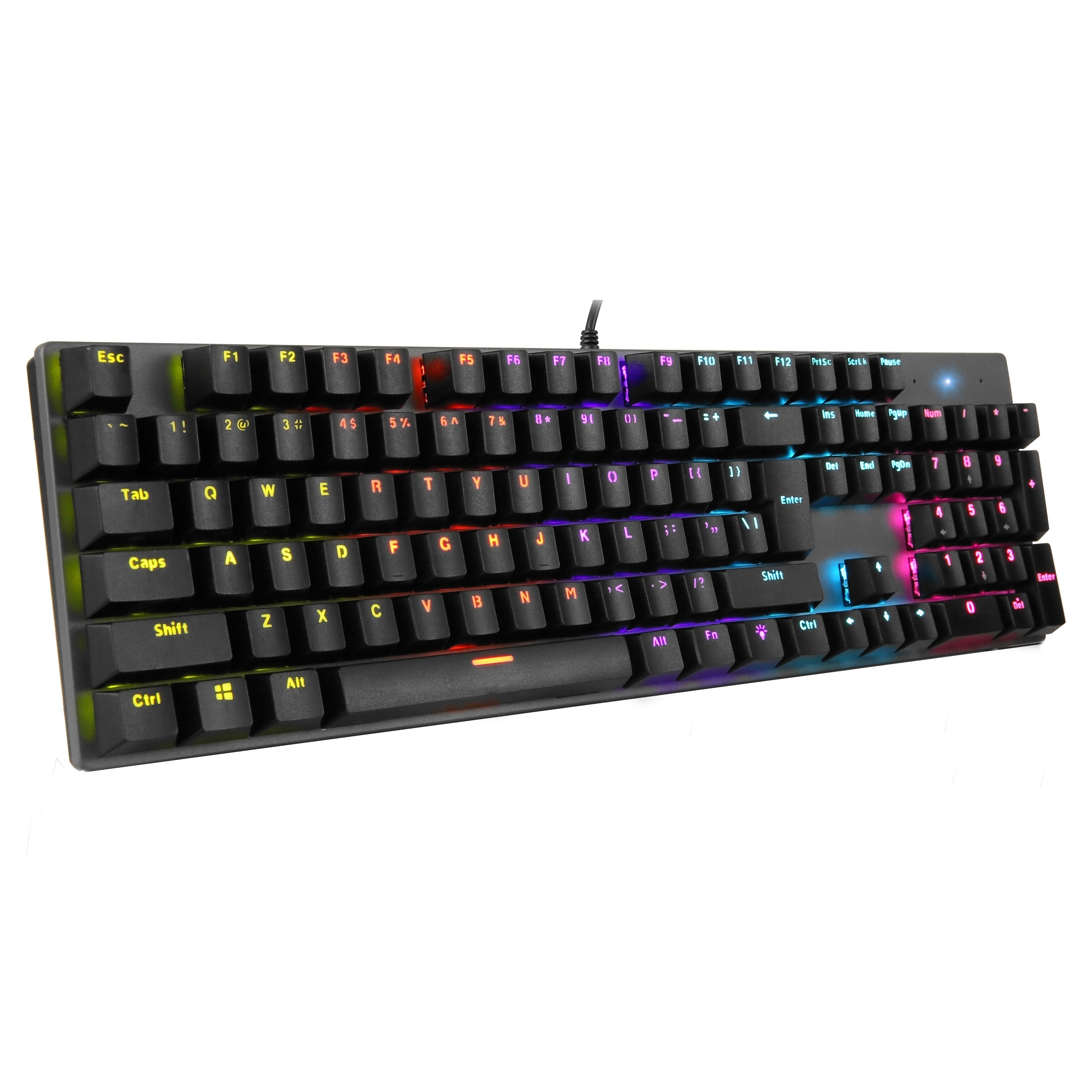 STAR Gaming Keyboard Mechanical Backlit Keyboard Ergonomic Anti-Ghosting N-key Rollover Brown/Black/Blue Switches