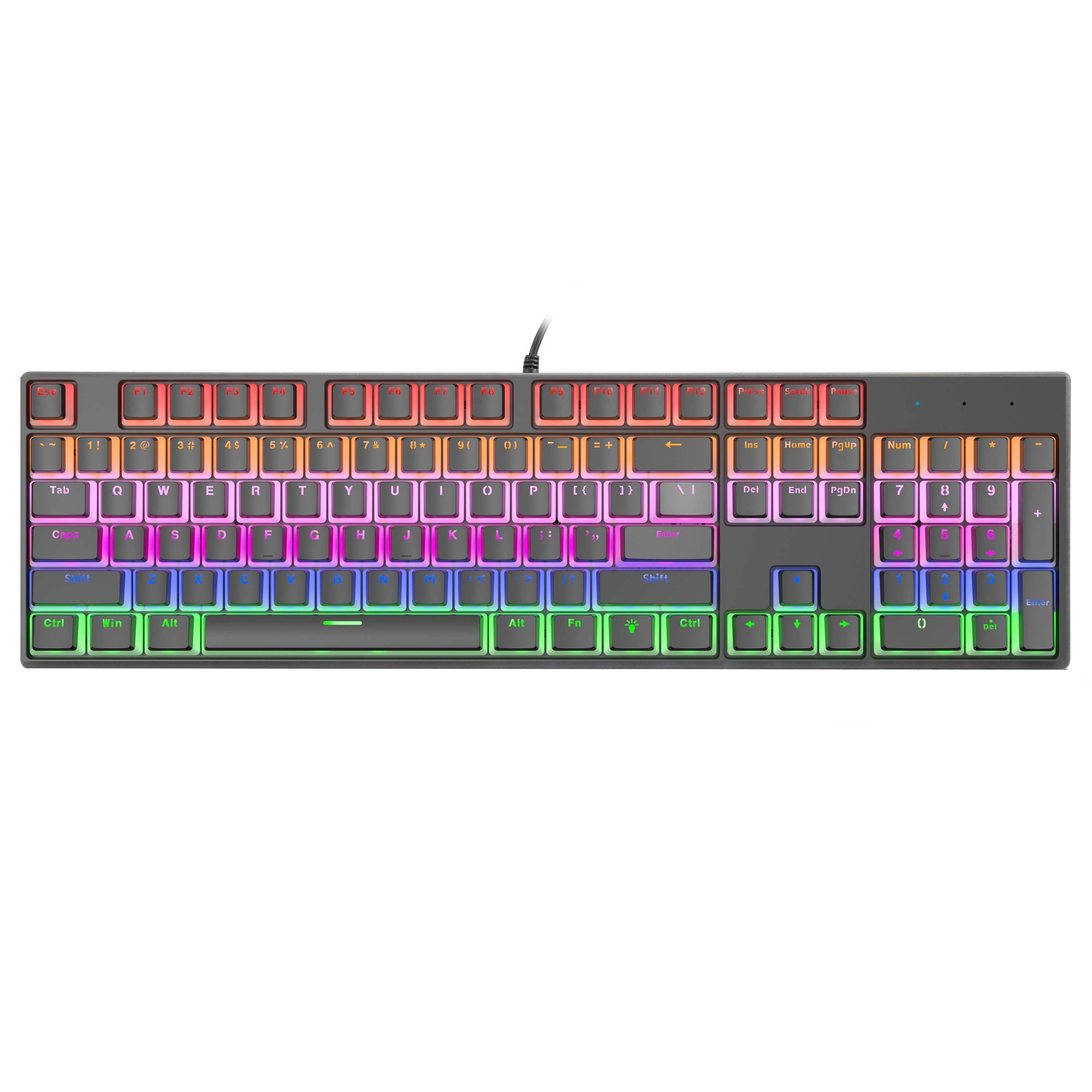 STAR Gaming Keyboard Mechanical Backlit Keyboard Ergonomic Anti-Ghosting N-key Rollover Brown/Black/Blue Switches