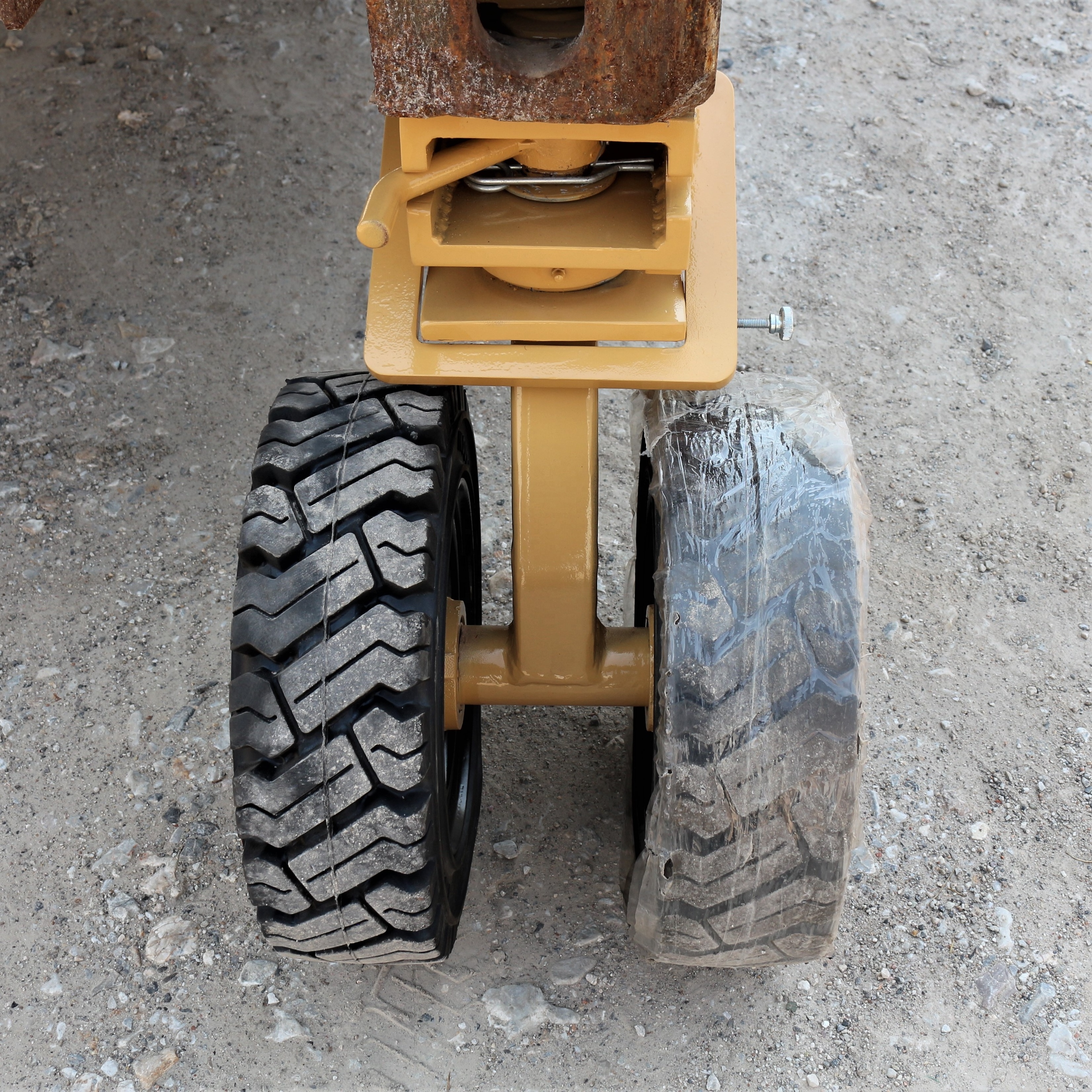 SS rubber tire ISO shipping container castor wheels