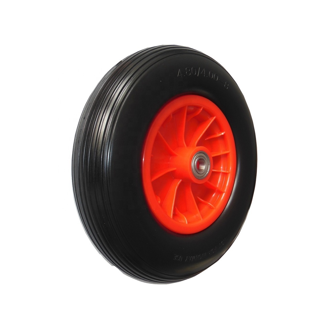 SS 393mm 16inch flat free pu foam wheelbarrow wheel customizing available