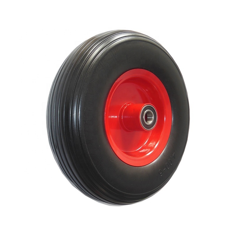 SS 333mm 13inch flat free dolly trolley wheels