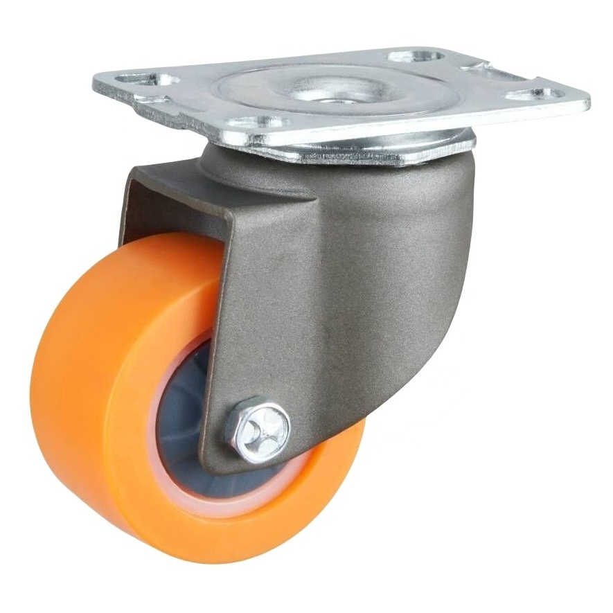 SS 1.6 2 inch PU wheel casters light duty for dolly