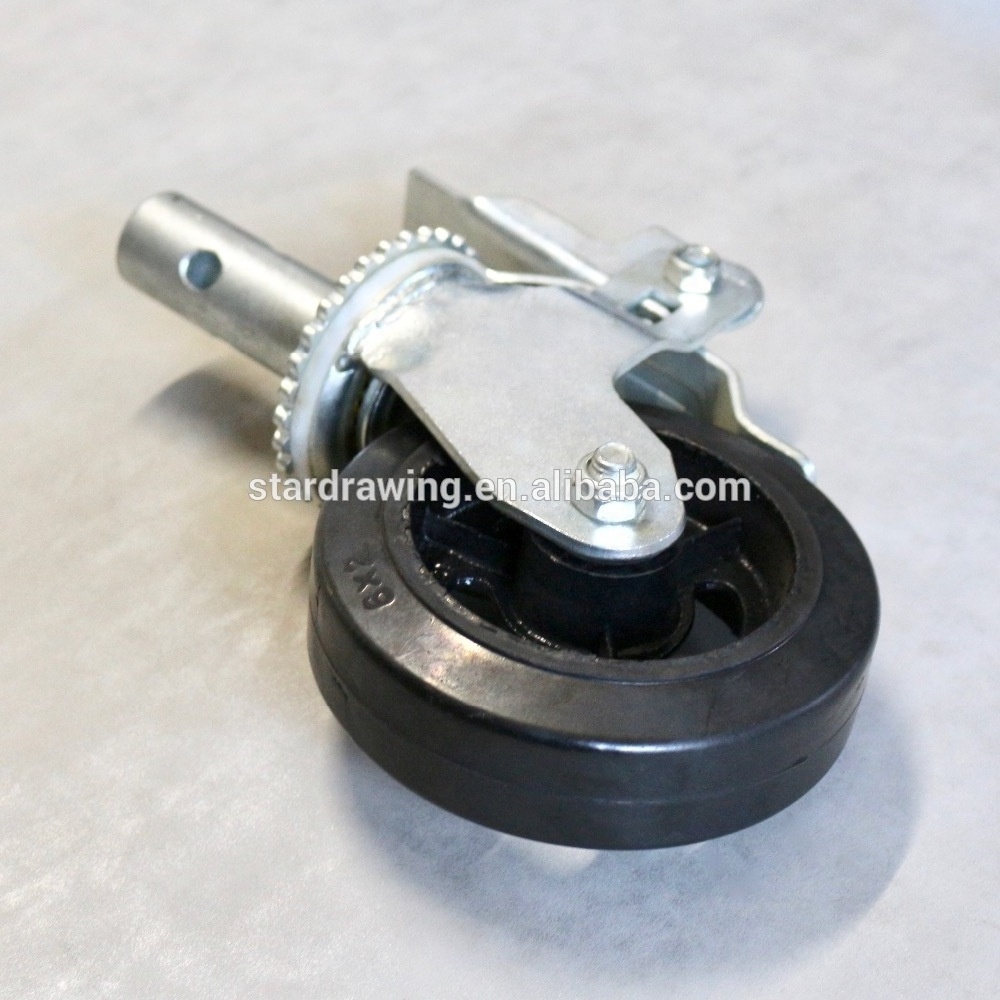 SS Wholesale removable 6 inch scaffolding caster wheel with brake