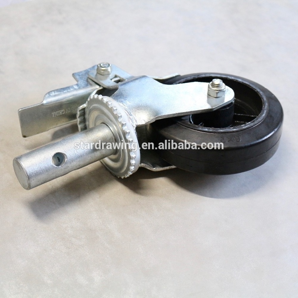 SS Wholesale removable 6 inch scaffolding caster wheel with brake