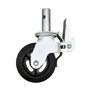 SS Wholesale removable 6 inch scaffolding caster wheel with brake