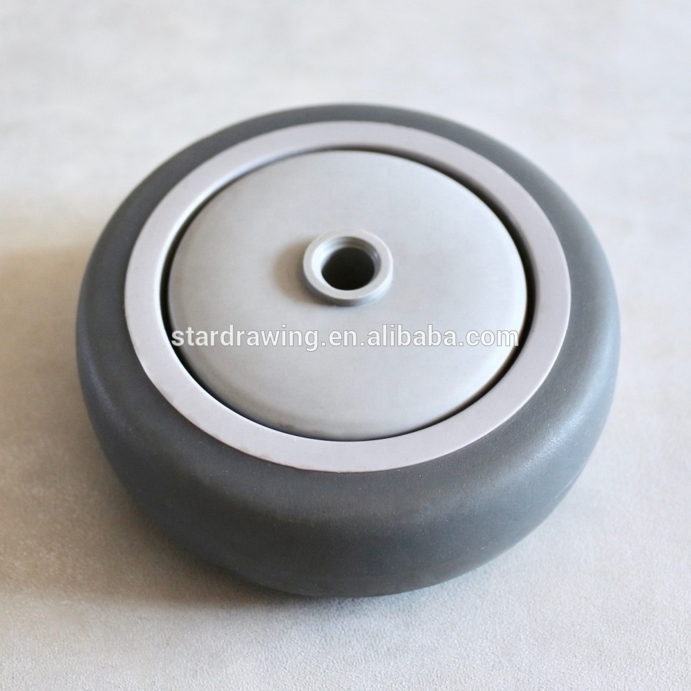 SS Replacement TPR 4 inch 100 mm dolly small wheel cheap China