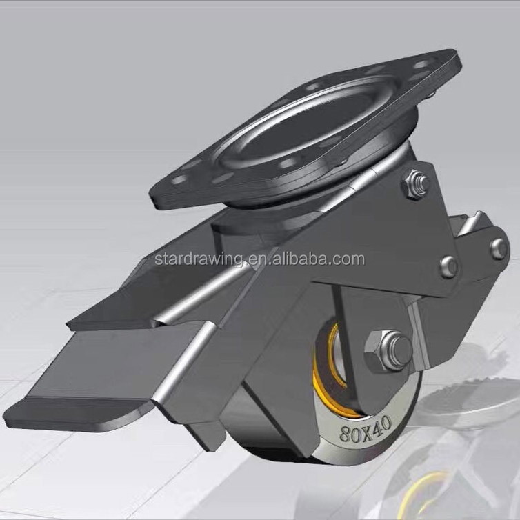 SS heavy duty leveling adjustable caster wheels