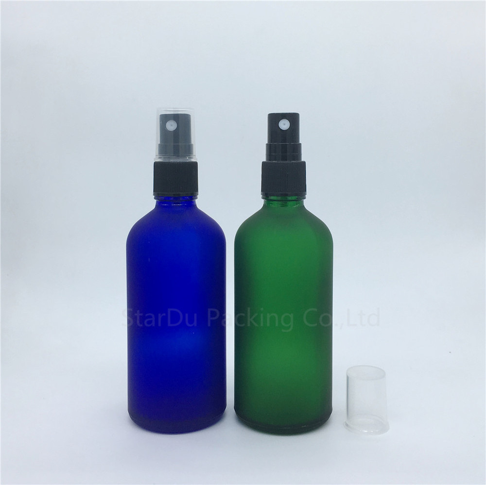 100cc Frosted Matte Empty Spray Perfume Glass Bottle packaging 100ml For cosmetics