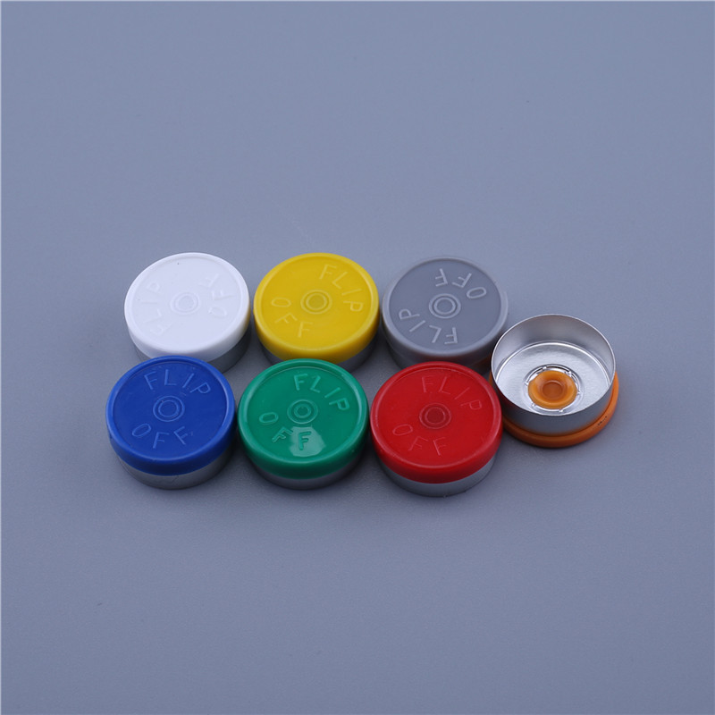 13mm 20mm Crimp Aluminum Plastic Filp Off Cap For Injection Vials