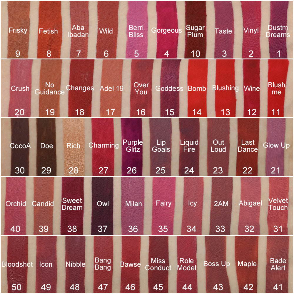 130 color shinny lip gloss square tubes pearl lipstick Customized makeup make your own waterproof matte lipstick private label