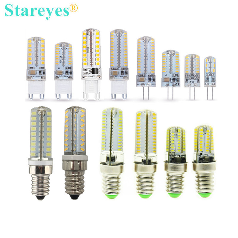 Wholesale G4 G9 E14 LED Lamp Candle Light Led Corn Bulb DV12V AC110V AC220V SMD3014 2835 3W 5W 6W 7W 9W LED Light for Chandelier