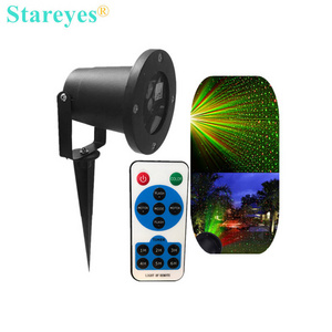 Wholesale  Static Star Dots LED Laser Projector Light Garden Outdoor Waterproof Christmas Tree Xmas Holiday Shower Lighting