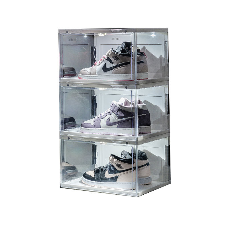 Acrylic Sneaker Display Box Custom Shoe Case with LED Lighting