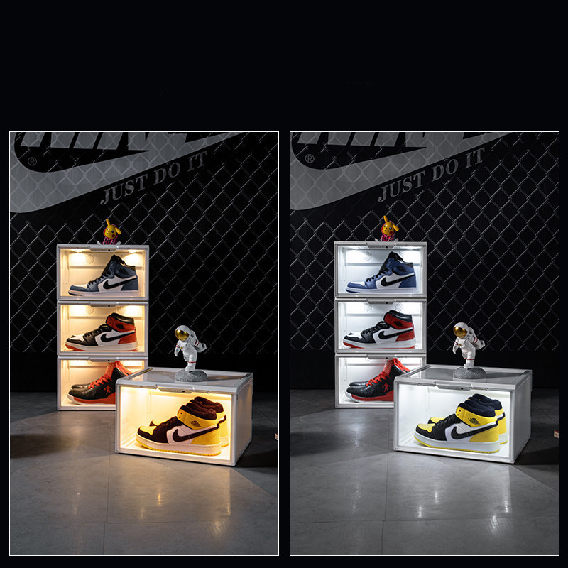 Acrylic Sneaker Display Box Custom Shoe Case with LED Lighting