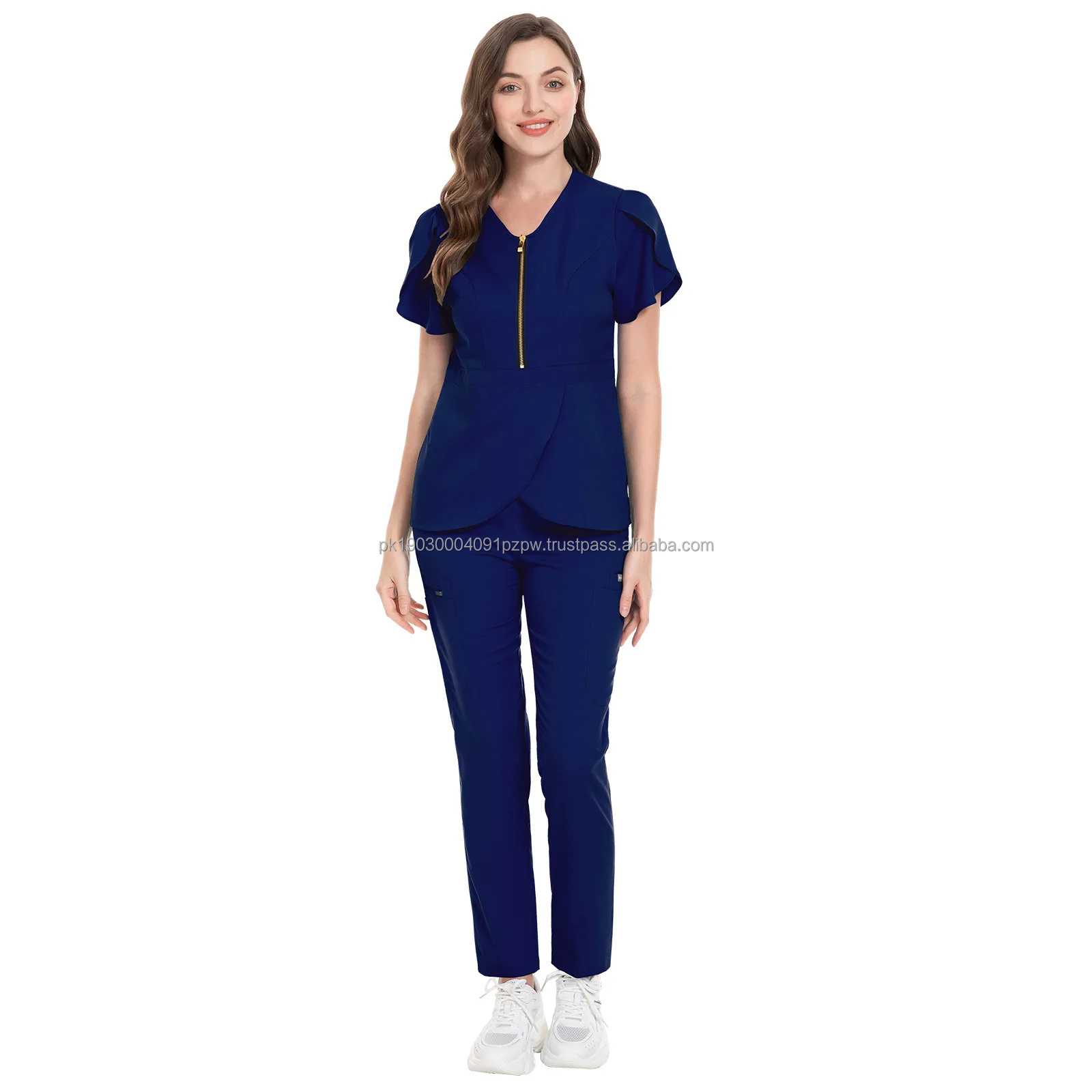 Dental clinic women medical spa nursing clinic uniform ladies doctor hospital scrub suits two piece uniform ( PayPal Verified )