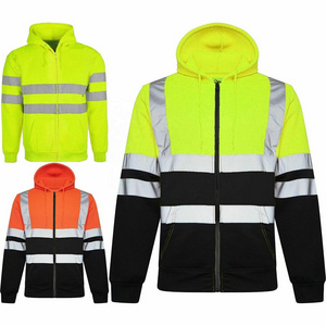 High Quality Hi Vis Working Jackets for Men's Safety High Visibility Reflective Waterproof Safety Jackets 2024(PayPal Verified)