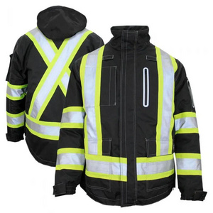 Custom Wholesale Hi Vis Thermal Reflective Highly Protective Breathable Safety Jacket For Outdoor Worker's Security 2024