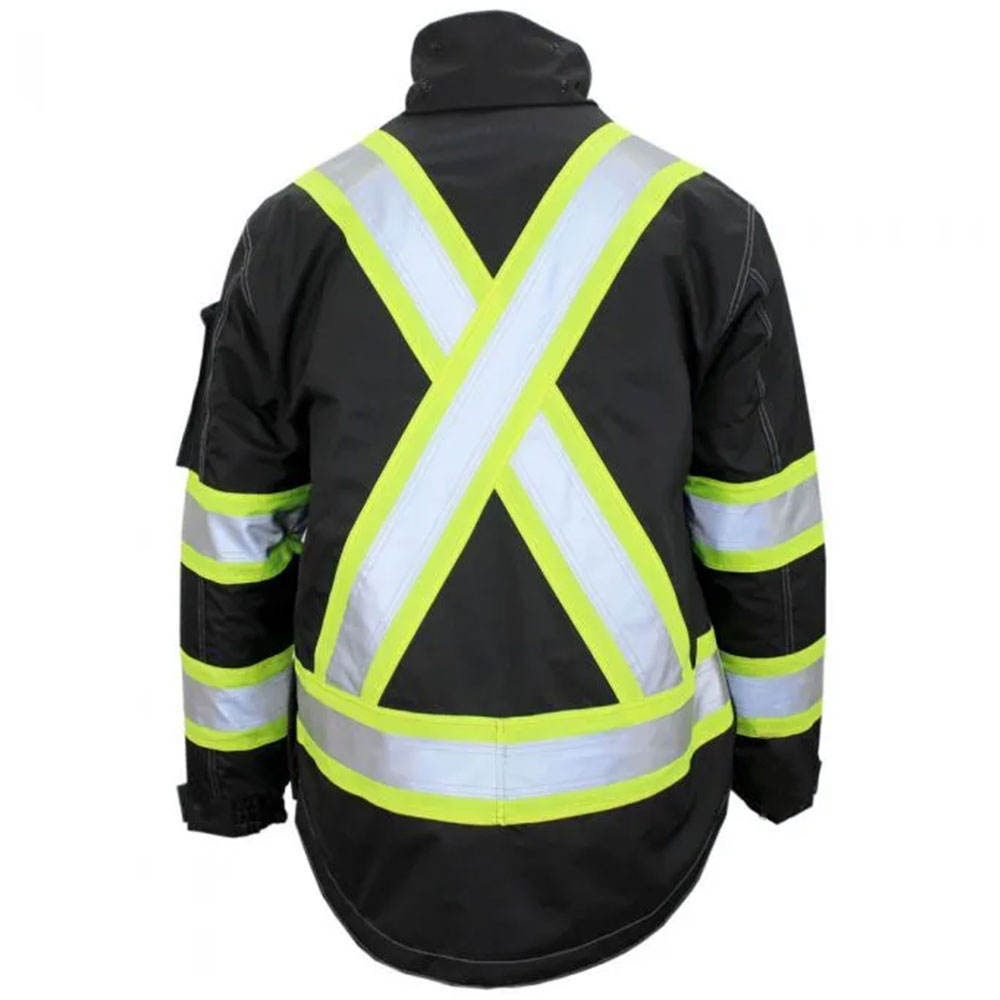 Custom Wholesale Hi Vis Thermal Reflective Highly Protective Breathable Safety Jacket For Outdoor Worker's Security 2024