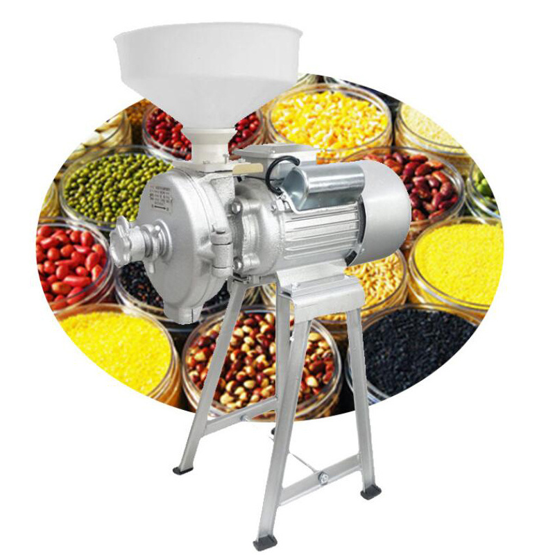 Home Small Wheat Flour Mill Dry Grinder Machine For Chili Black Pepper Rice Wheat Maize Grain  Rice Corn  Maize Milling Machine