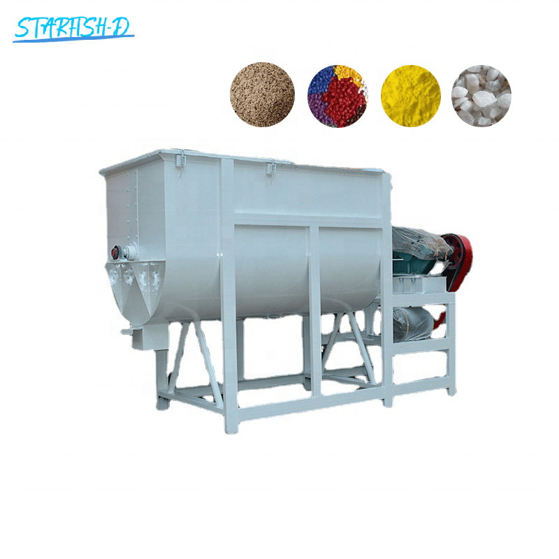 800 L Horizontal Fertilizer Compost Substrate Mixing Machine Mushroom Substrate Mixer Multifunctional Soil Ribbon Mixing Machine