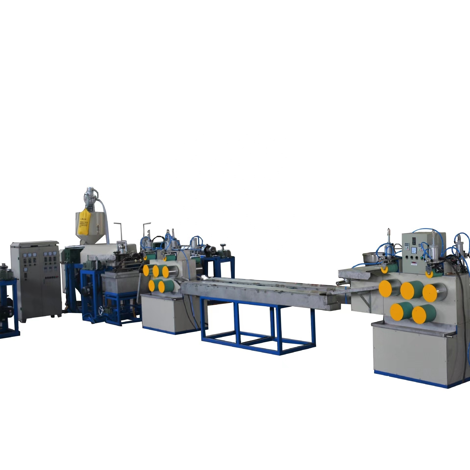 PE Knotless Vegetables Fruit  Knotless Net Extrusion  Making Machine Line  Garlic Packaging Net Machine 10-40KGS/h