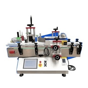 High Speed Automatic Tabletop Plastic Glass Round Bottle Labeling Machine Bottle Vial  Tin Can Labeling Machine